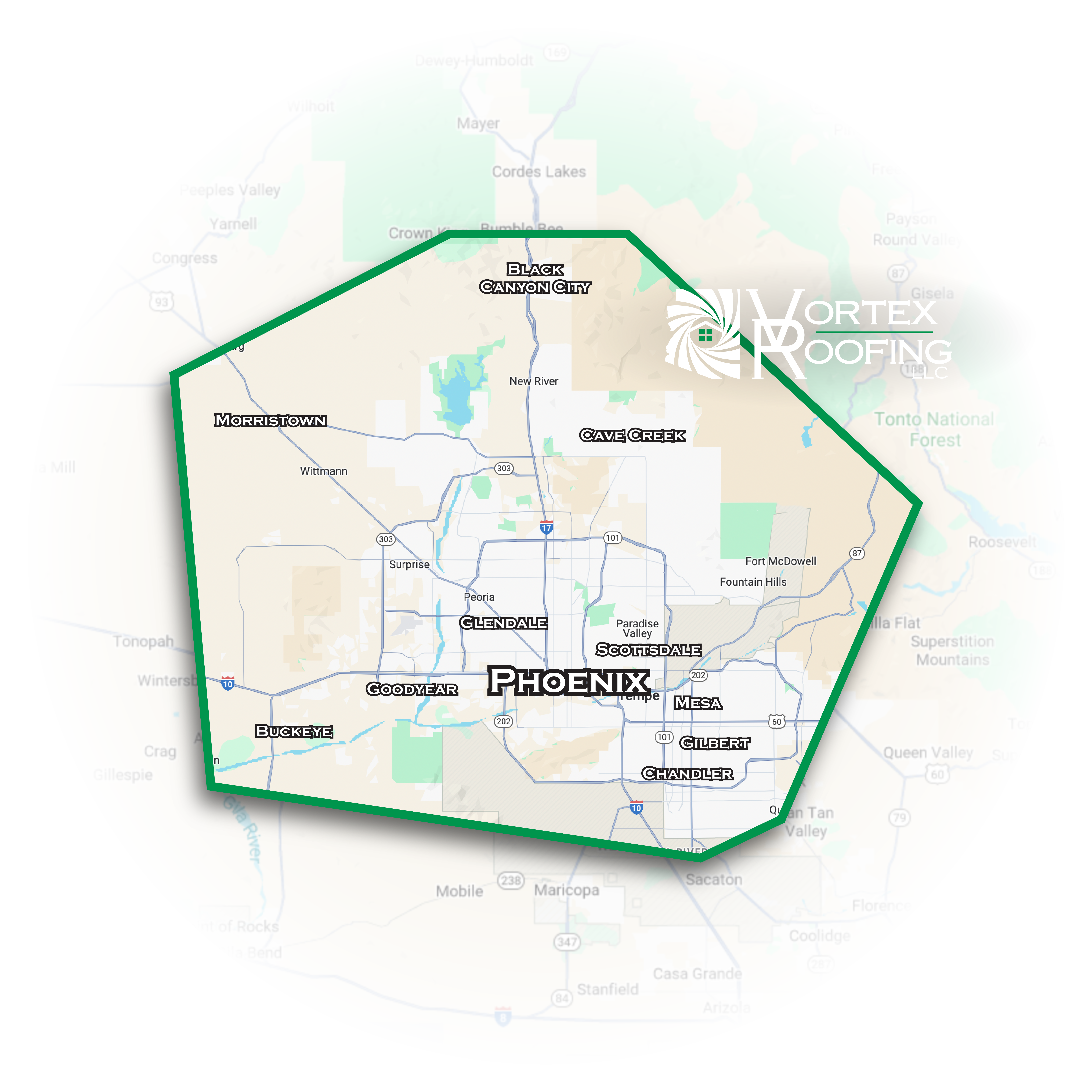 Service area map